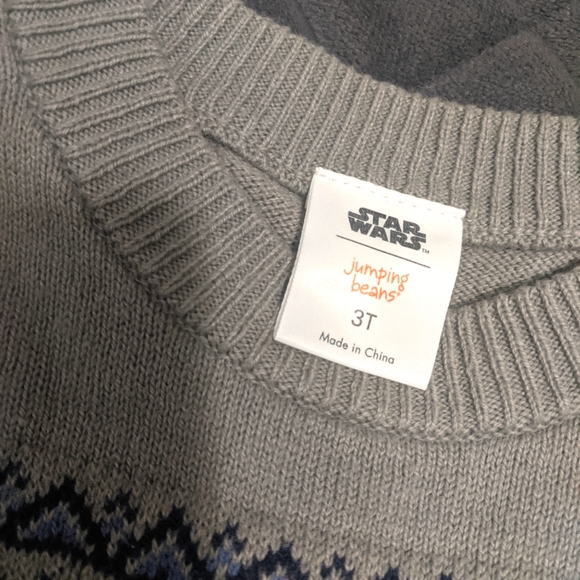 Jumping Beans Star Wars Toddler Boys Christmas Knit Sweater - Picture 3 of 6